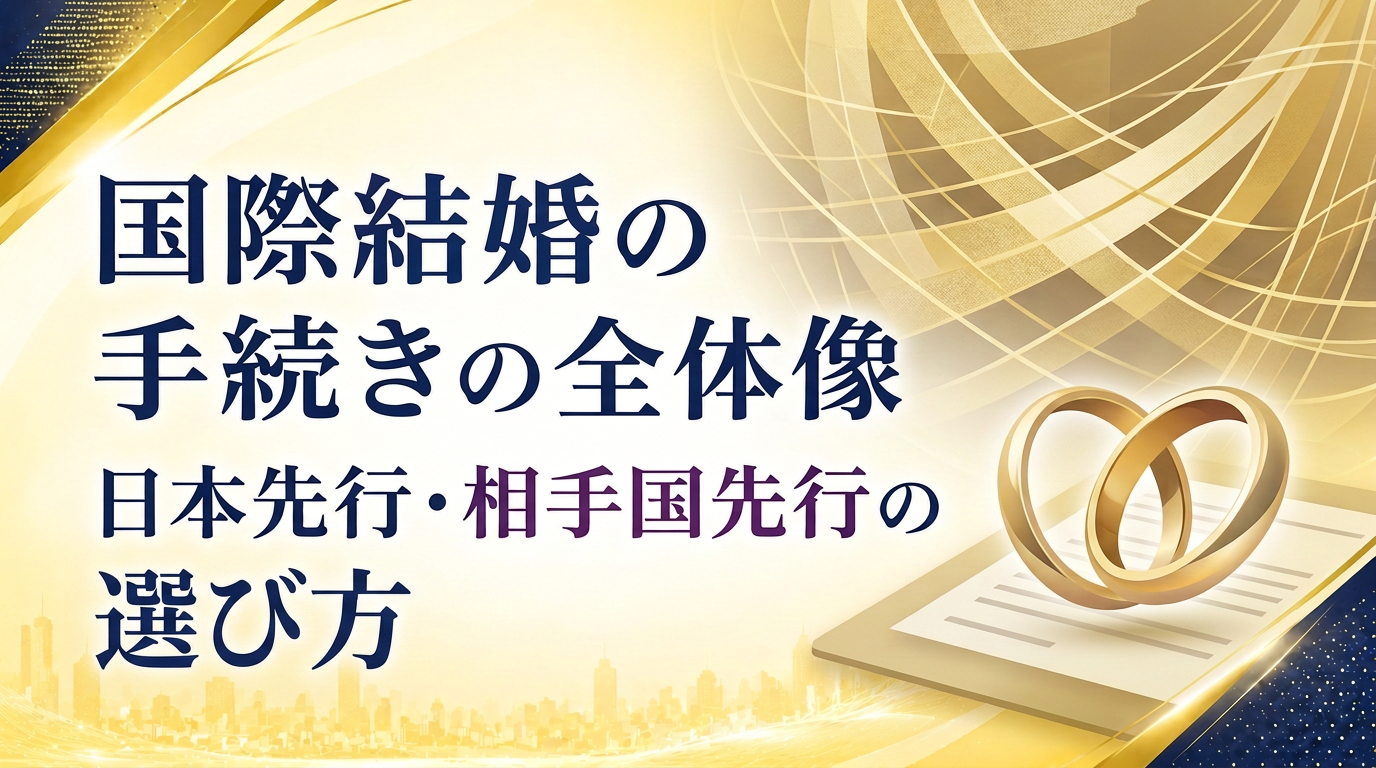 国際結婚の手続きの全体像｜日本先行・相手国先行の選び方サムネイル画像