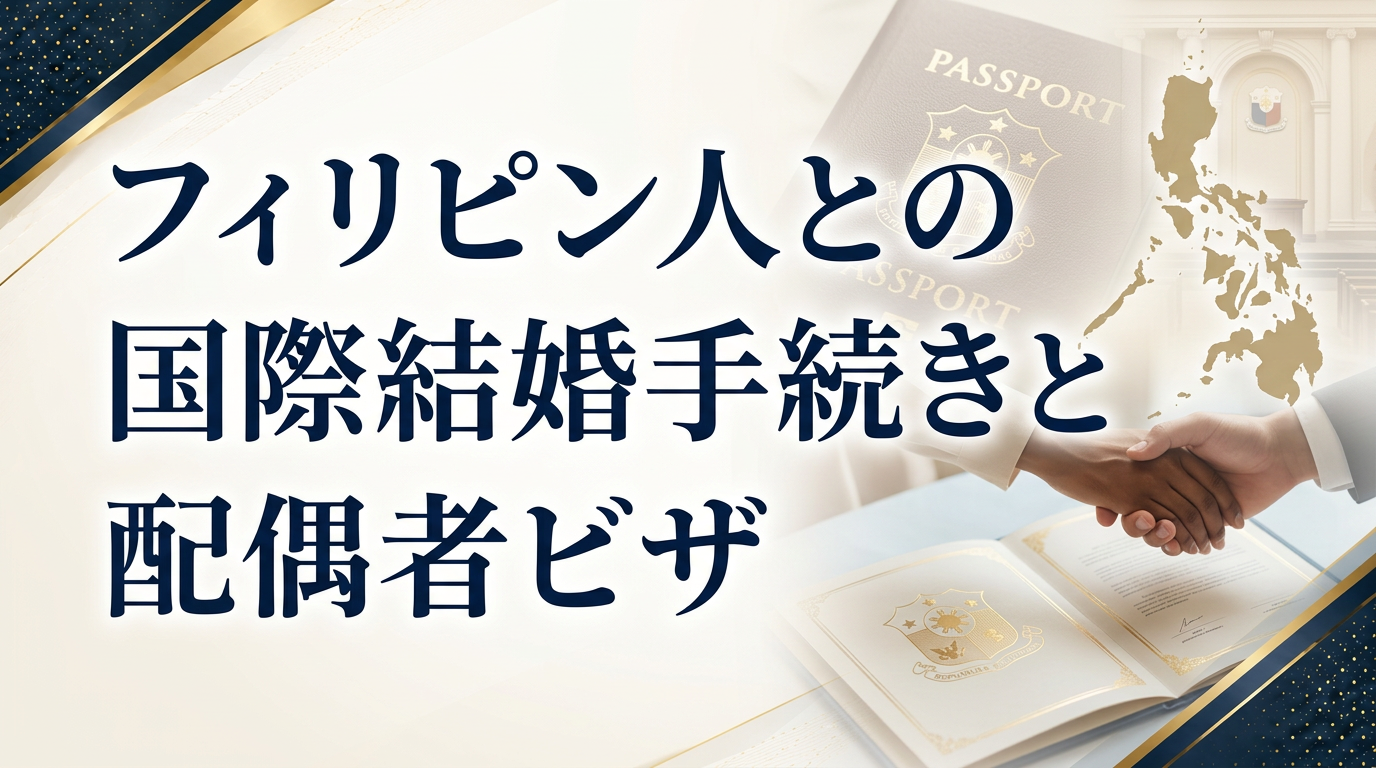 フィリピン人との国際結婚手続きと配偶者ビザサムネイル画像