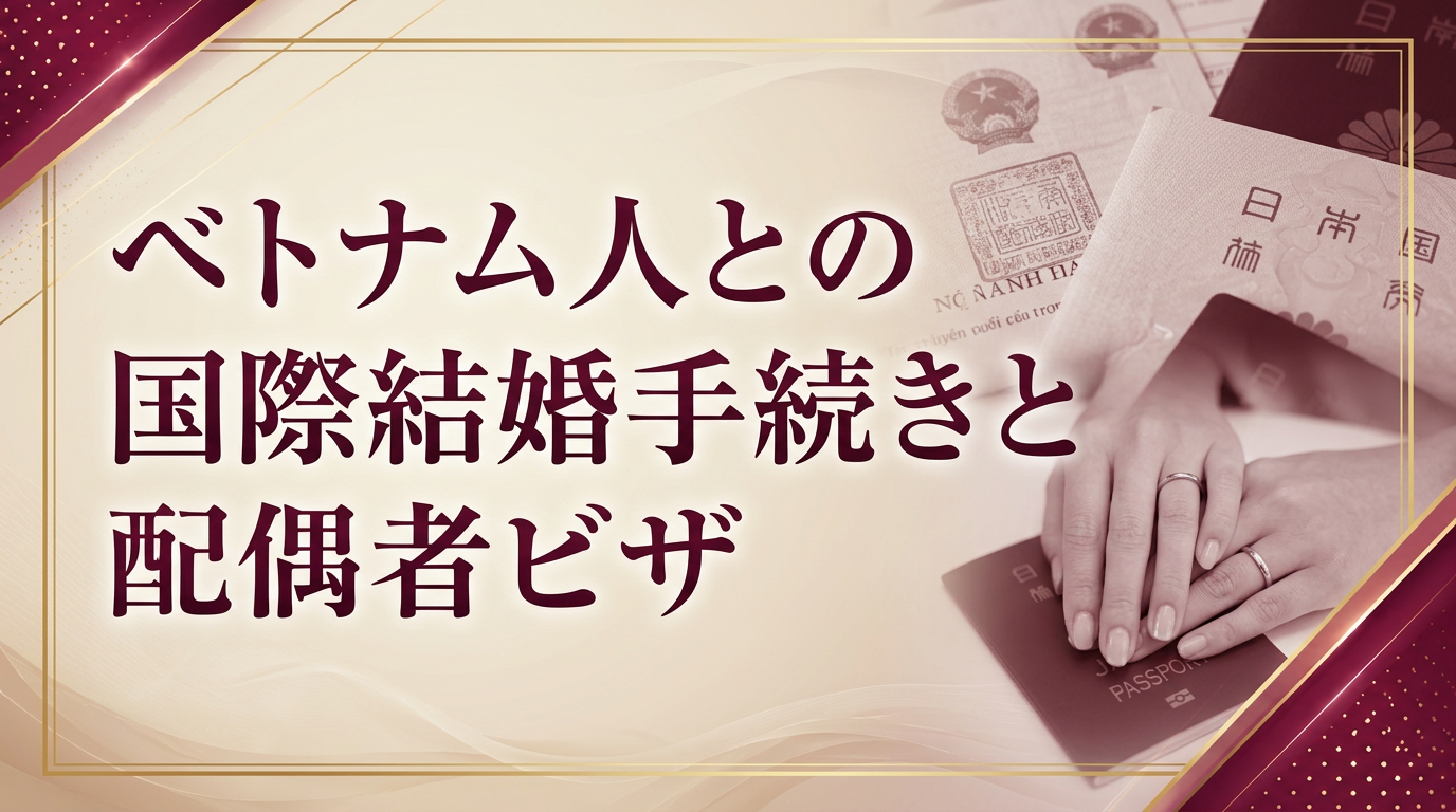 ベトナム人との国際結婚手続きと配偶者ビザサムネイル画像