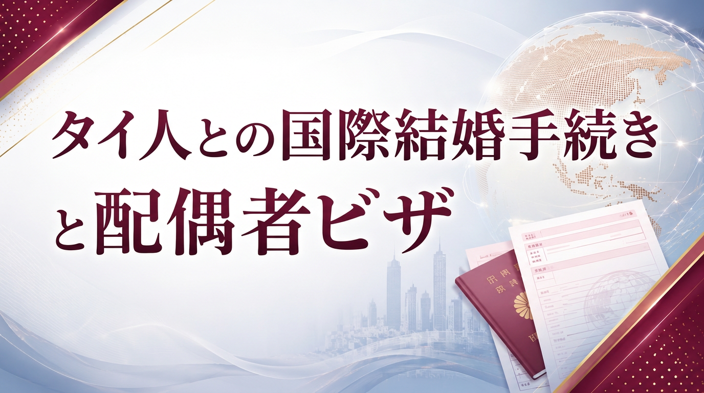 タイ人との国際結婚手続きと配偶者ビザサムネイル画像