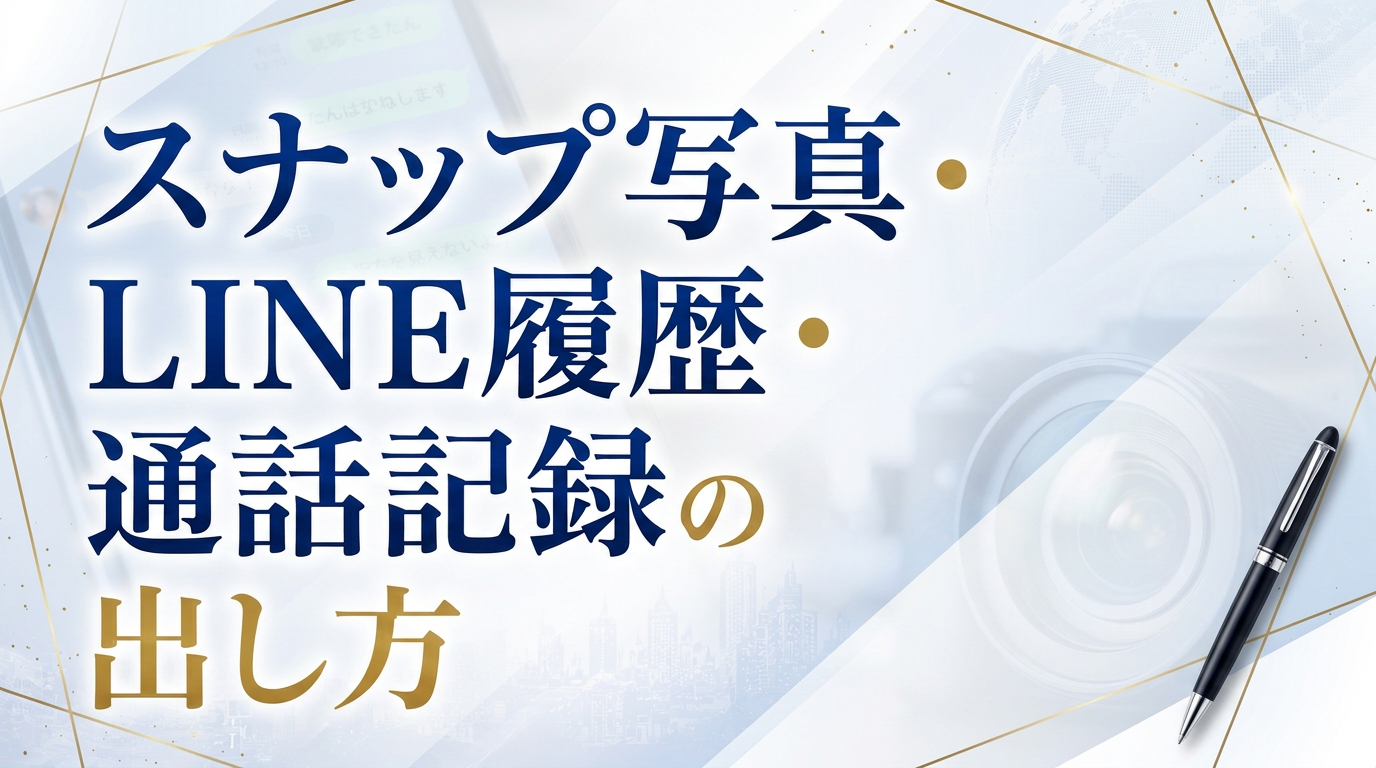 スナップ写真・LINE履歴・通話記録の出し方サムネイル画像